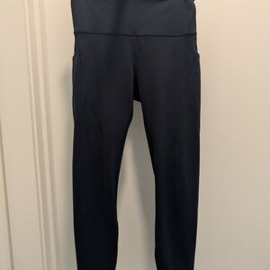 lululemon athletica Dark Navy Compression Leggings with Side Pockets